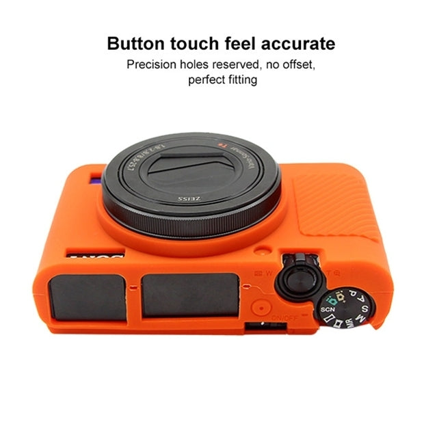 PULUZ Soft Silicone Protective Case for Sony RX100 III / IV / V(Orange) - Protective Case by PULUZ | Online Shopping South Africa | PMC TechLife | Buy Now Pay Later Mobicred
