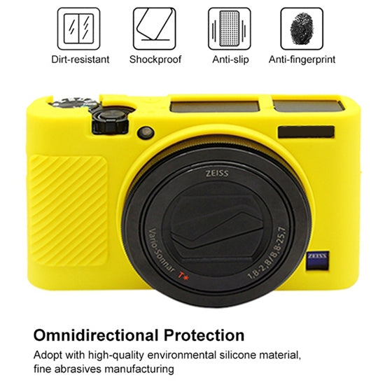 PULUZ Soft Silicone Protective Case for Sony RX100 III / IV / V(Yellow) - Protective Case by PULUZ | Online Shopping South Africa | PMC TechLife | Buy Now Pay Later Mobicred