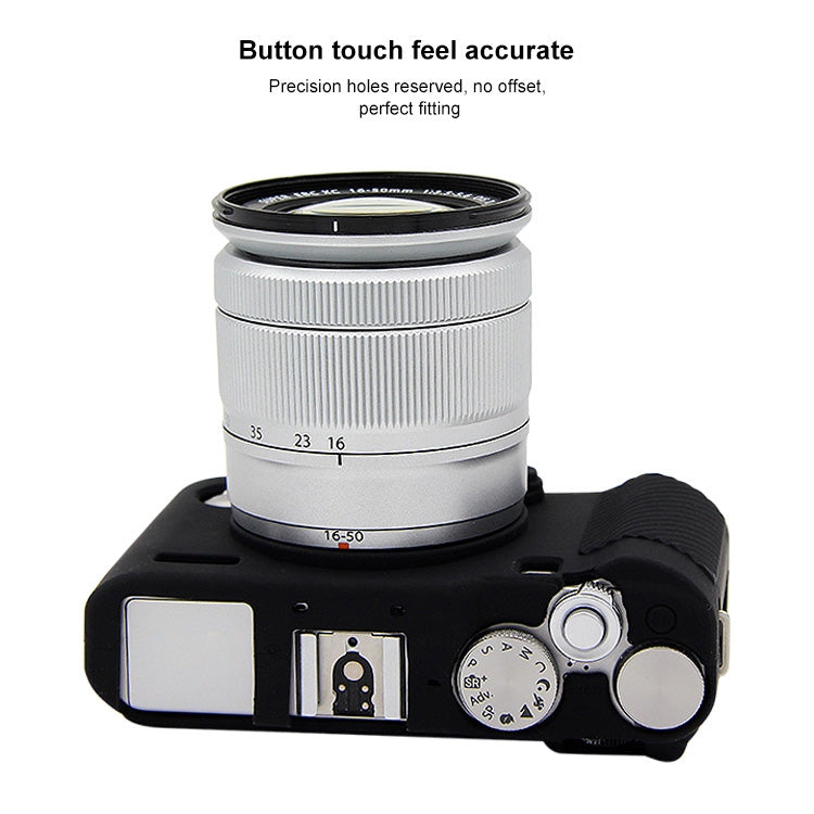 PULUZ Soft Silicone Protective Case for FUJIFILM X-A3 / X-A10(Black) - Protective Case by PULUZ | Online Shopping South Africa | PMC TechLife | Buy Now Pay Later Mobicred