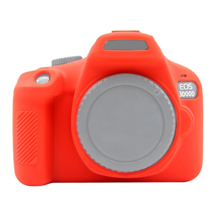 PULUZ Soft Silicone Protective Case for Canon EOS 3000D / 4000D(Red) - free shipping - PMC TechLife - Order now!