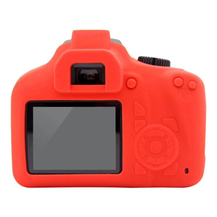 PULUZ Soft Silicone Protective Case for Canon EOS 3000D / 4000D(Red) - free shipping - PMC TechLife - Order now!
