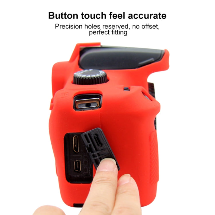 PULUZ Soft Silicone Protective Case for Canon EOS 3000D / 4000D(Red) - free shipping - PMC TechLife - Order now!