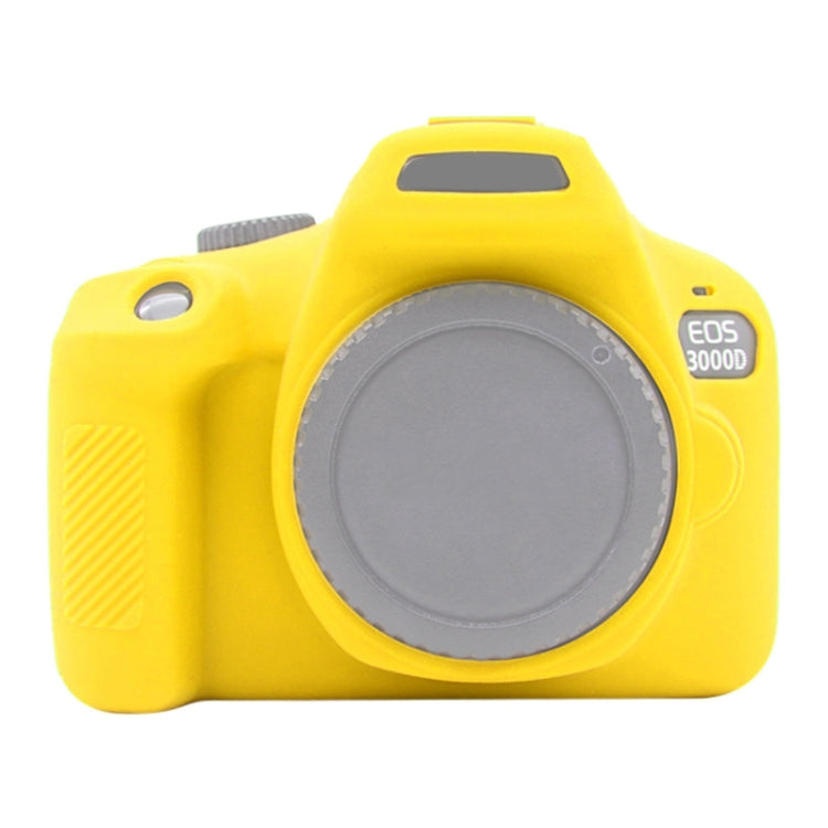 PULUZ Soft Silicone Protective Case for Canon EOS 3000D / 4000D(Yellow) - free shipping - PMC TechLife - Order now!