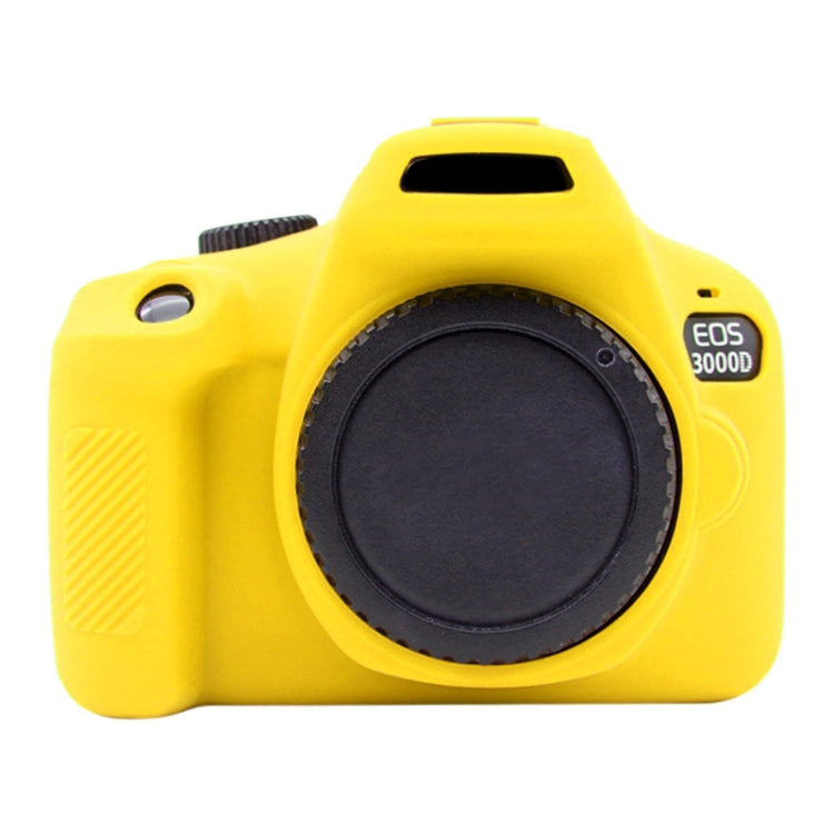 PULUZ Soft Silicone Protective Case for Canon EOS 3000D / 4000D(Yellow) - free shipping - PMC TechLife - Order now!