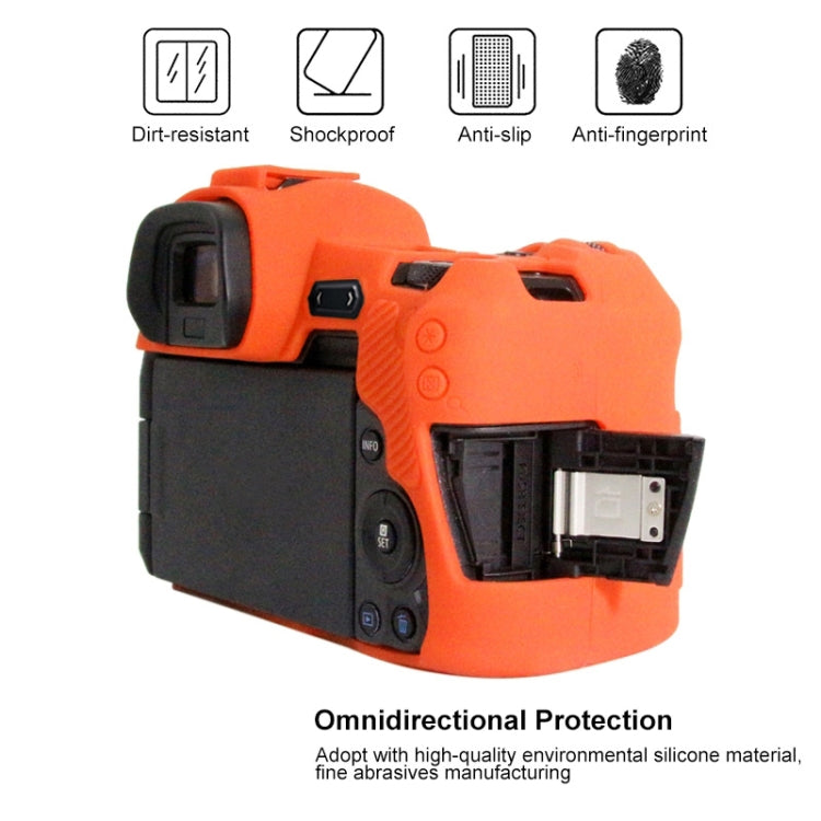 PULUZ Soft Silicone Protective Case for Canon EOS R(Orange) - Protective Case by PULUZ | Online Shopping South Africa | PMC Jewellery | Buy Now Pay Later Mobicred