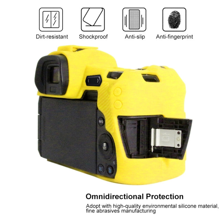 PULUZ Soft Silicone Protective Case for Canon EOS R(Yellow) - Protective Case by PULUZ | Online Shopping South Africa | PMC TechLife | Buy Now Pay Later Mobicred