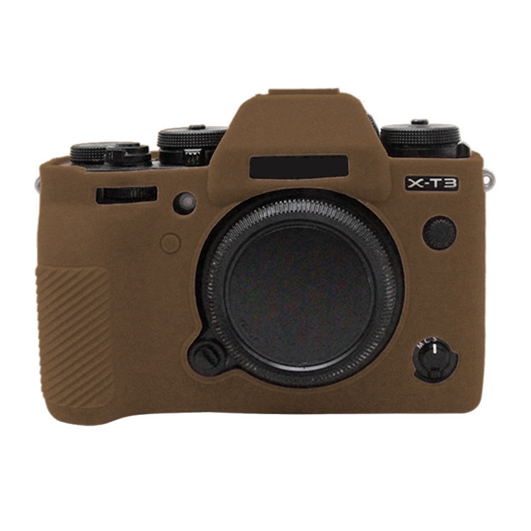 PULUZ Soft Silicone Protective Case for FUJIFILM XT3(Coffee) - Protective Case by PULUZ | Online Shopping South Africa | PMC TechLife | Buy Now Pay Later Mobicred