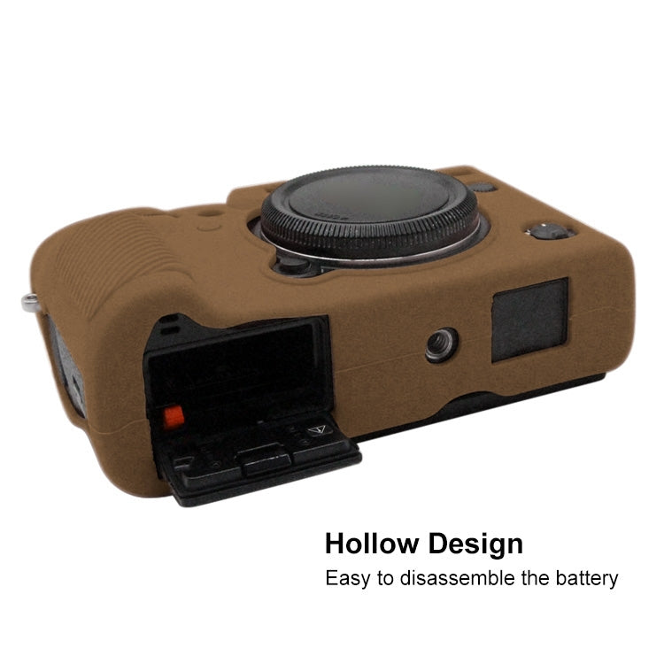 PULUZ Soft Silicone Protective Case for FUJIFILM XT3(Coffee) - Protective Case by PULUZ | Online Shopping South Africa | PMC TechLife | Buy Now Pay Later Mobicred