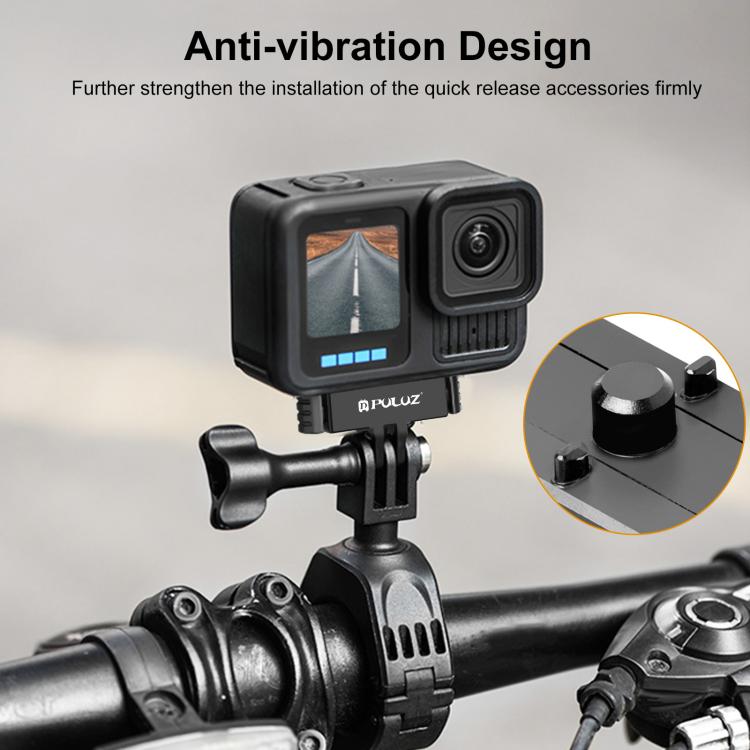 For GoPro HERO13 Black  PULUZ Magnetic Quick Release Base Mount (Black) - free shipping - PMC TechLife - Order now!