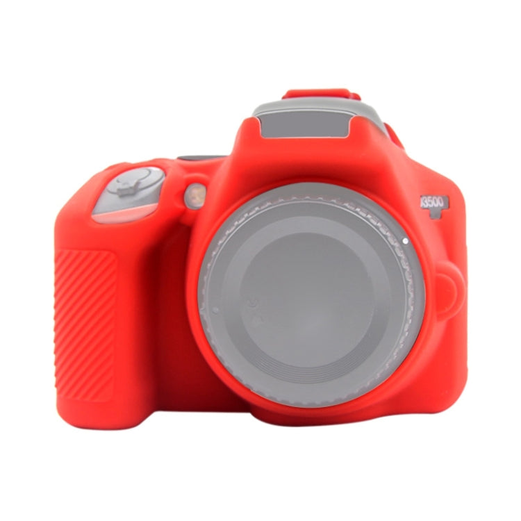 PULUZ Soft Silicone Protective Case for Nikon D3500(Red) - free shipping - PMC TechLife - Order now!