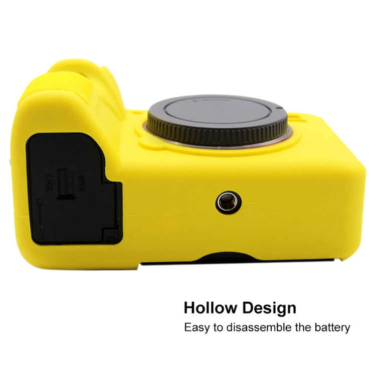 PULUZ Soft Silicone Protective Case for Sony ILCE-9M2/ Alpha 9 II / A92(Yellow) - Protective Case by PULUZ | Online Shopping South Africa | PMC Jewellery | Buy Now Pay Later Mobicred