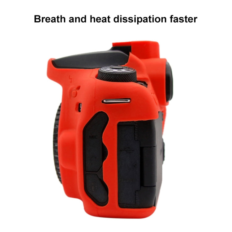 PULUZ Soft Silicone Protective Case for Canon EOS 90D(Red) - free shipping - PMC TechLife - Order now!