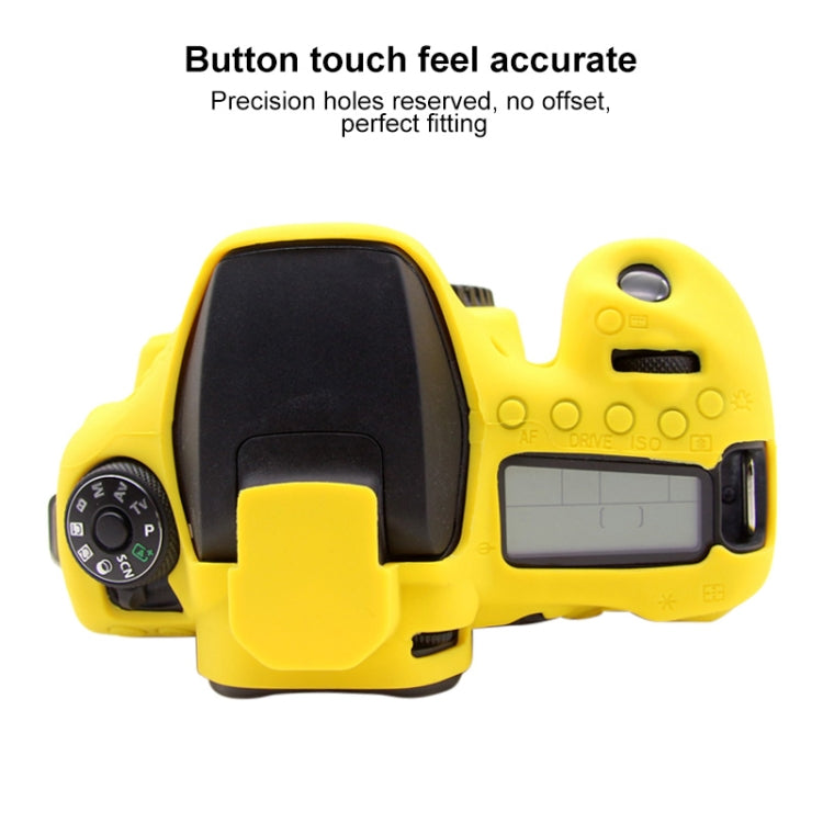 PULUZ Soft Silicone Protective Case for Canon EOS 90D(Yellow) - Protective Case by PULUZ | Online Shopping South Africa | PMC Jewellery | Buy Now Pay Later Mobicred