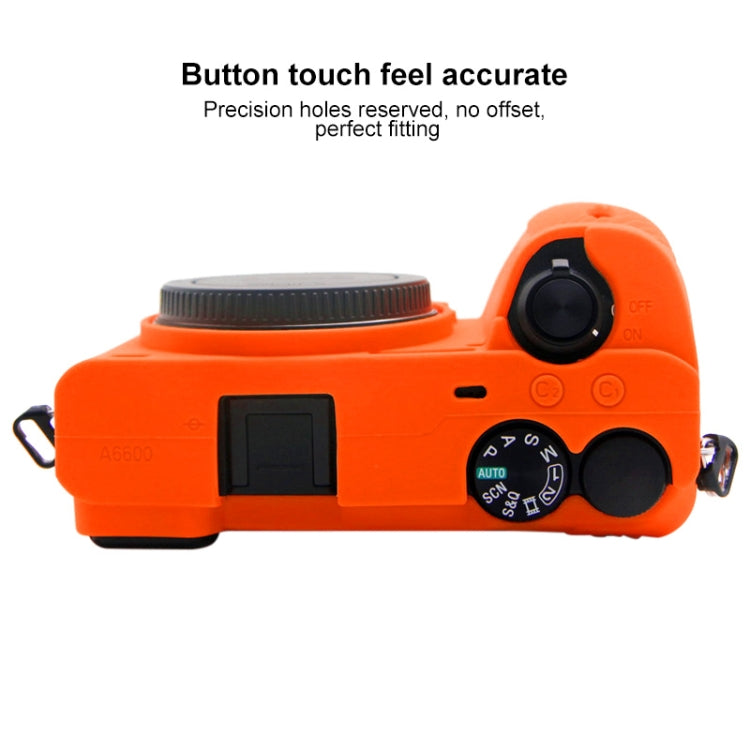 PULUZ Soft Silicone Protective Case for Sony A6600 / ILCE-6600(Orange) - Protective Case by PULUZ | Online Shopping South Africa | PMC TechLife | Buy Now Pay Later Mobicred