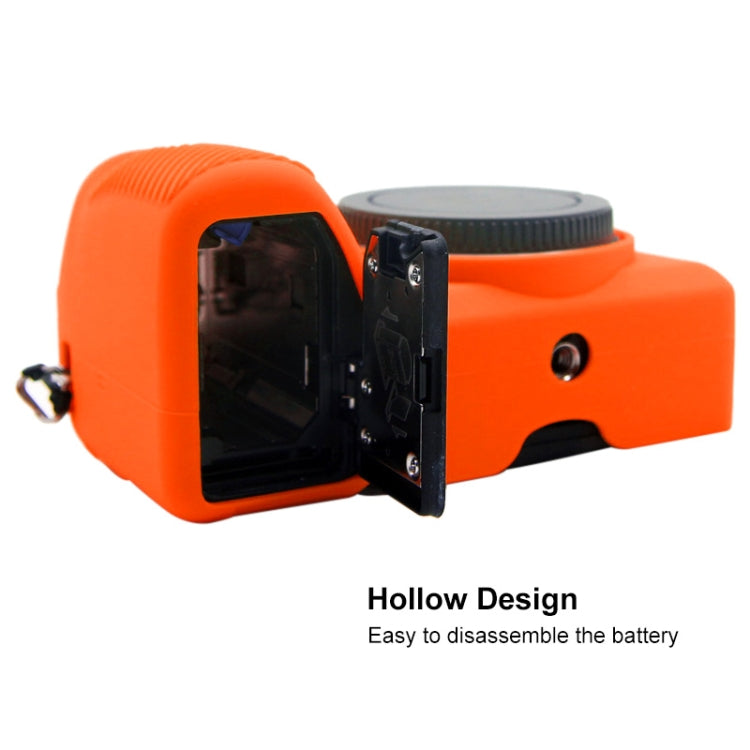 PULUZ Soft Silicone Protective Case for Sony A6600 / ILCE-6600(Orange) - Protective Case by PULUZ | Online Shopping South Africa | PMC Jewellery | Buy Now Pay Later Mobicred