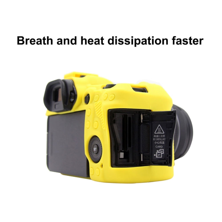 PULUZ Soft Silicone Protective Case for Canon EOS R5(Yellow) - free shipping - PMC TechLife - Order now!