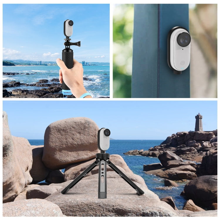 For Insta360 GO 3 / GO 3S PULUZ Body Magnetic Plastic Protective Frame Cage (Black) - Mount & Holder by PULUZ | Online Shopping South Africa | PMC TechLife | Buy Now Pay Later Mobicred