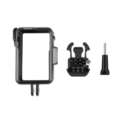 For DJI Osmo Action 4 / 3 PULUZ Vertical Plastic Protective Frame Cage with Cold Shoes (Black) -  by PULUZ | Online Shopping South Africa | PMC Jewellery | Buy Now Pay Later Mobicred