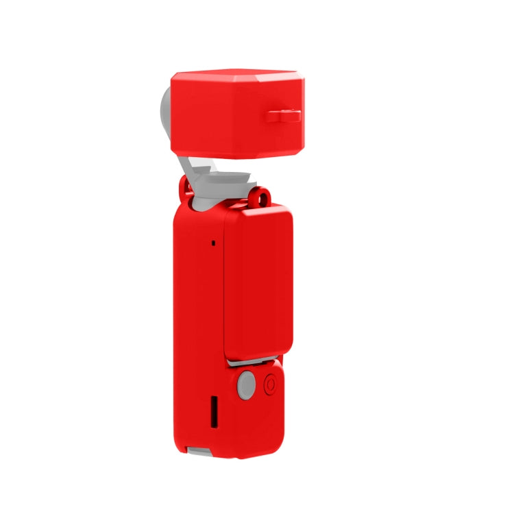 For DJI OSMO Pocket 3 PULUZ  3 in 1 Silicone Cover Case Set (Red) - Case & Bags by PULUZ | Online Shopping South Africa | PMC TechLife | Buy Now Pay Later Mobicred
