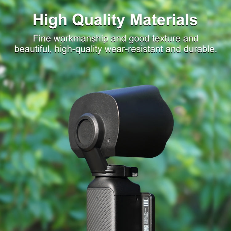 For DJI OSMO Pocket 3 PULUZ Sunshade Lens Protective Cover Hood (Black) - Lens Accessories by PULUZ | Online Shopping South Africa | PMC TechLife | Buy Now Pay Later Mobicred