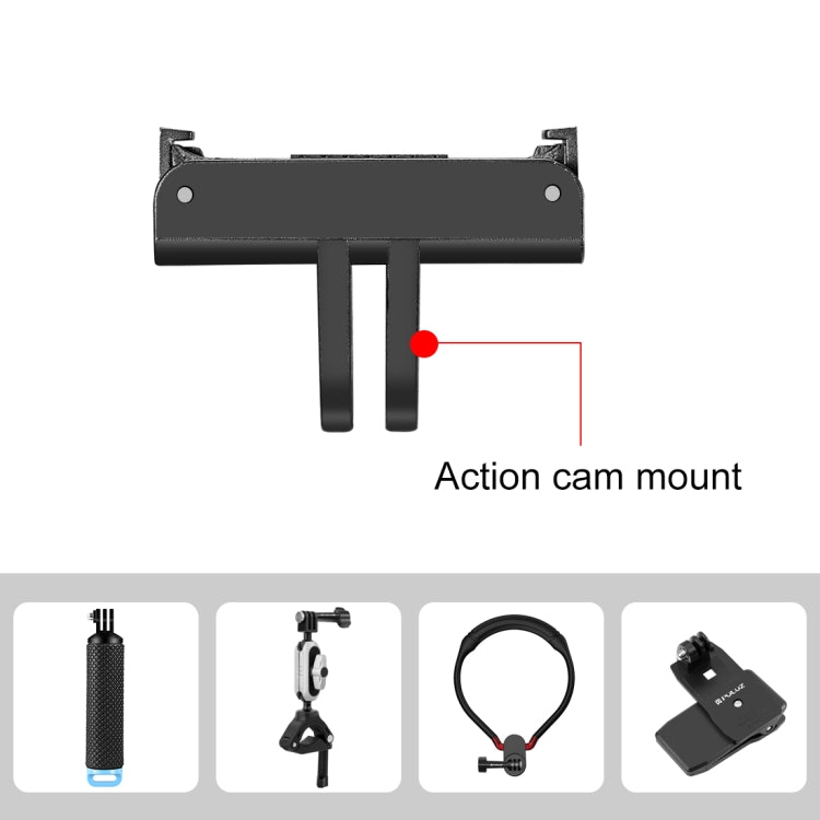 For DJI Osmo Action 5 Pro / 4 / 3 / Osmo 360 PULUZ Magnetic Quick Release Base Expansion Mount (Black) - free shipping - PMC TechLife - Order now!