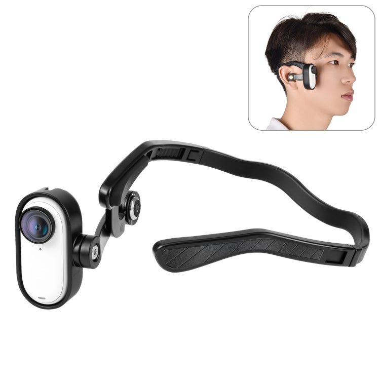 For Insta360 GO 3 / GO 3S PULUZ Magnetic POV Holder Head Mount (Black) - Mount & Holder by PULUZ | Online Shopping South Africa | PMC Jewellery | Buy Now Pay Later Mobicred