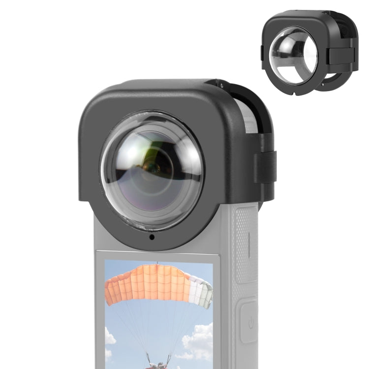 For Insta360 X4 PULUZ Snap-on Lens Guard Protective Cover (Black) - Len Accessories by PULUZ | Online Shopping South Africa | PMC TechLife | Buy Now Pay Later Mobicred