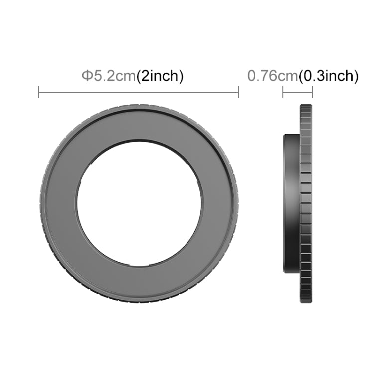 For DJI Action 5 Pro / 4 PULUZ Filter Holder Metal Protective Filter Frame (Black) - Lens Filter by PULUZ | Online Shopping South Africa | PMC TechLife | Buy Now Pay Later Mobicred