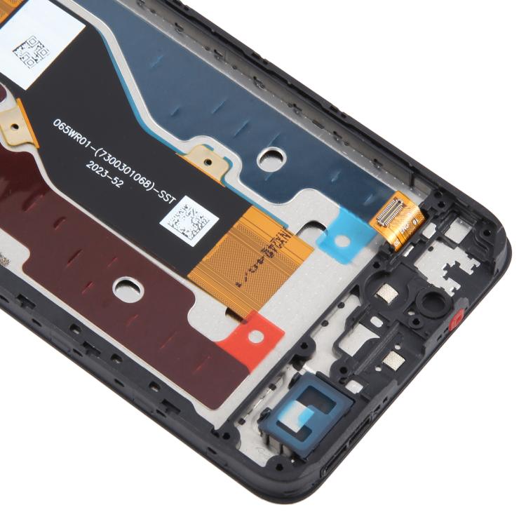 For ZTE Blade A75 4G / V60 Smart LCD Screen Digitizer Full Assembly with Frame (Black) - free shipping - PMC TechLife - Order now!
