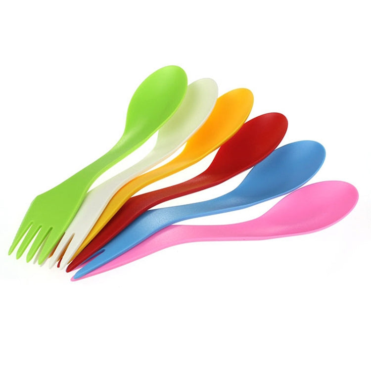 6 in 1 Colorful ABS Knife / Fork / Spoon Set - Cutlery Sets by PMC TechLife | Online Shopping South Africa | PMC TechLife | Buy Now Pay Later Mobicred