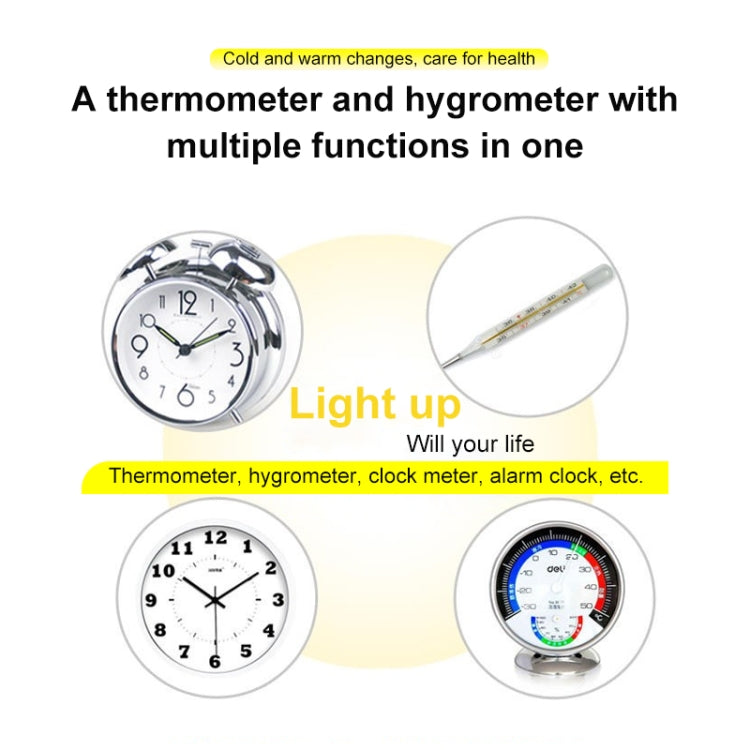 3.8 inch LCD Digital Temperature & Humidity Meter with Clock / Calendar (HTC-1)(White) - Indoor Thermometer by PMC TechLife | Online Shopping South Africa | PMC TechLife | Buy Now Pay Later Mobicred