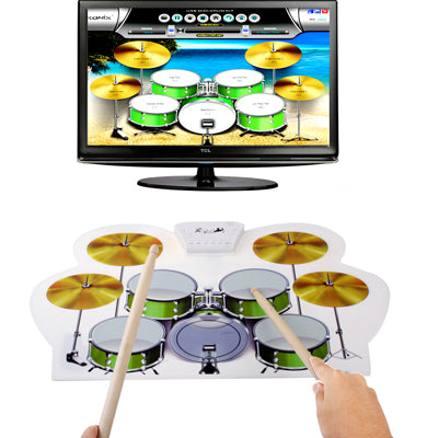 MD-1008 USB 2.0 MIDI Soft Roll-up Drum Kit, Size: 46 x 31cm - Percussion Instruments Accessories by PMC Jewellery | Online Shopping South Africa | PMC Jewellery | Buy Now Pay Later Mobicred