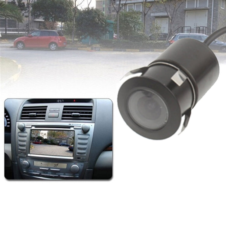 LED Sensor Car Rear View Camera, Support Color Lens/120 Degrees Viewable / Waterproof & Night Sensor function, Diameter: 24mm (E301)(Black) - Rear View Cameras by PMC Jewellery | Online Shopping South Africa | PMC Jewellery | Buy Now Pay Later Mobicred