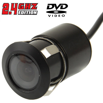 2.4G DVD Wireless Car Rearview Reversing Parking Backup Color Camera, Wide viewing angle:  120 Degrees (WX2537BS)(Black) - Rear View Cameras by PMC Jewellery | Online Shopping South Africa | PMC Jewellery | Buy Now Pay Later Mobicred