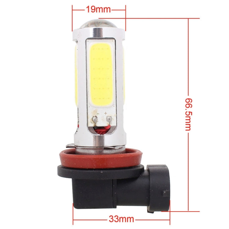 2PCS H11 1250LM 20W + 5W 5 x COB LED White Light Car Front Fog Lamp Bulb, DC 12V - Fog / Driving Lights by PMC Jewellery | Online Shopping South Africa | PMC Jewellery | Buy Now Pay Later Mobicred