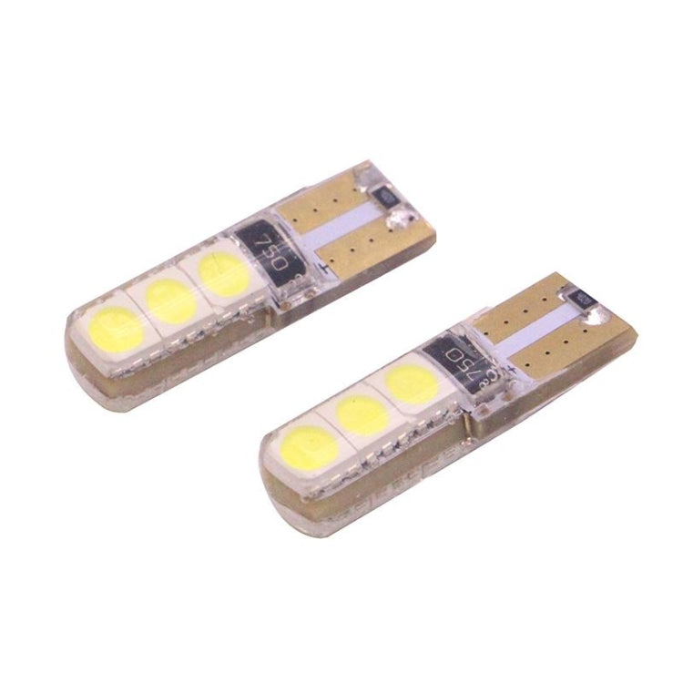 2 PCS T10 2W 120-140LM 6 LED Ice Blue 5050 LED Brake Light for Vehicles, DC12V - Clearance Lights by PMC Jewellery | Online Shopping South Africa | PMC Jewellery | Buy Now Pay Later Mobicred