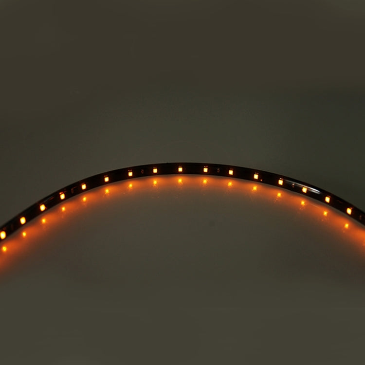 10 PCS 60cm 30 LED Waterproof Flexible Car Strip Light, DC 12V(Orange Light) - Decorative Lights by PMC TechLife | Online Shopping South Africa | PMC TechLife | Buy Now Pay Later Mobicred