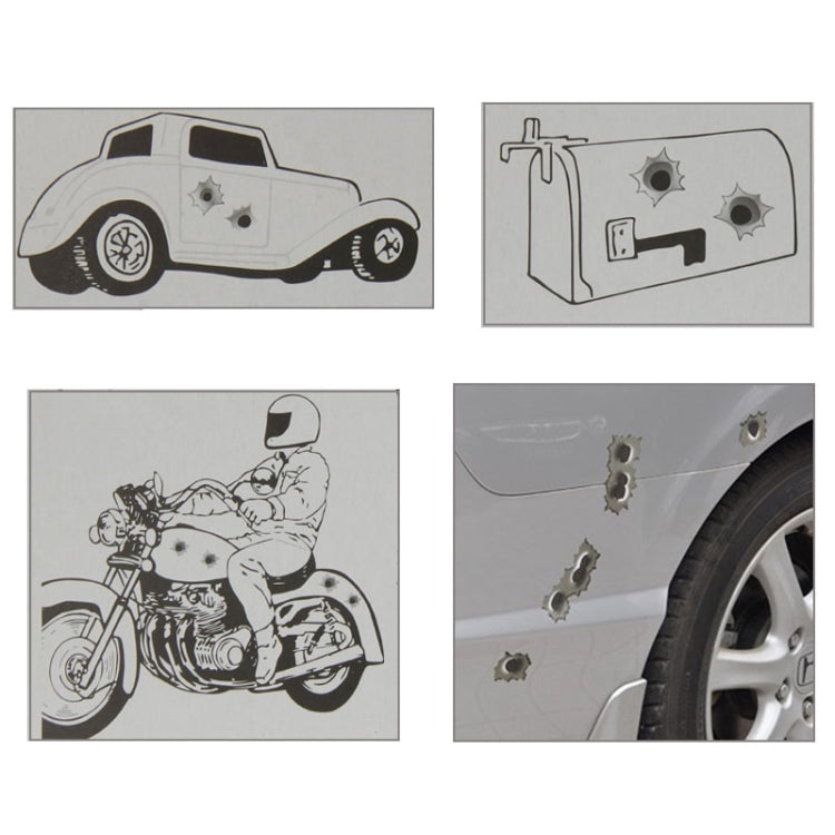 6 in 1 Anti-scratch Bullet Hole Decoration Car Sticker, Size: 4cm x 4cm - Decorative Sticker by PMC TechLife | Online Shopping South Africa | PMC TechLife