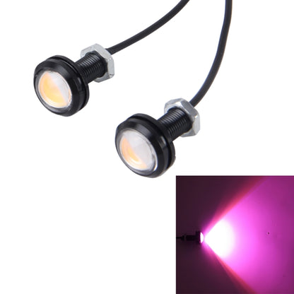 2 PCS 3W  Waterproof Eagle Eye light LED Light for Vehicles, Cable Length: 60cm(Pink Light) - Eagle Eye Lamps by PMC Jewellery | Online Shopping South Africa | PMC Jewellery | Buy Now Pay Later Mobicred