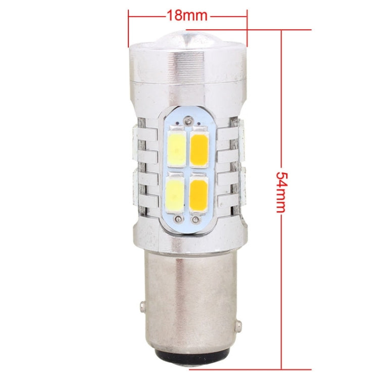 2PCS 1157/BAY15D 10W 700LM  Yellow + White Light 20-LED SMD 5630 Car Brake Light Lamp Bulb, Constant Current, DC 12-24V - Brake Lights by PMC Jewellery | Online Shopping South Africa | PMC Jewellery | Buy Now Pay Later Mobicred