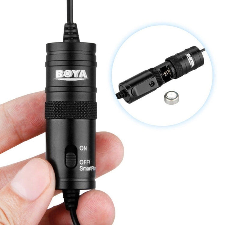 Boya BY-M1 Mini Lavalier Microphone(Black) - Camera Microphone by BOYA | Online Shopping South Africa | PMC Jewellery | Buy Now Pay Later Mobicred