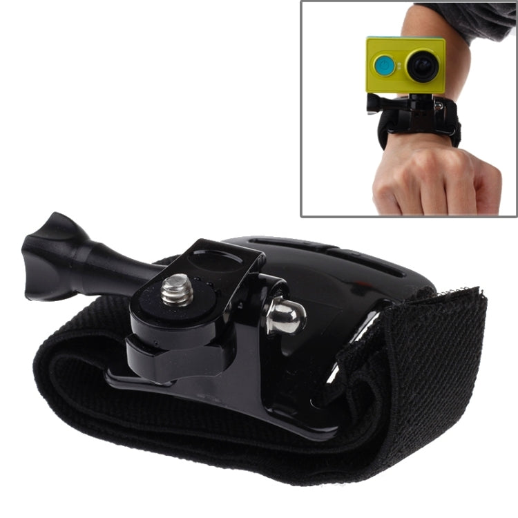 GP110 Arm Belt / Wrist Strap + Connecter Mount for GoPro Hero12 Black / Hero11 /10 /9 /8 /7 /6 /5, Insta360 Ace / Ace Pro, DJI Osmo Action 4 and Other Action Cameras(Black) - Wrist Strap by PMC Jewellery | Online Shopping South Africa | PMC Jewellery | Buy Now Pay Later Mobicred