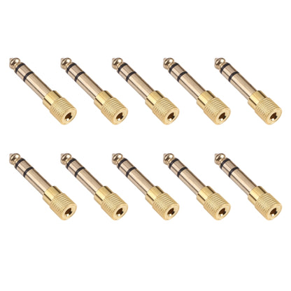 6.35mm Male to 3.5mm Female Audio Jack Adapters (10 Pcs in One Package, the Price is for 10 Pcs) - Connectors & Terminals by PMC Jewellery | Online Shopping South Africa | PMC Jewellery