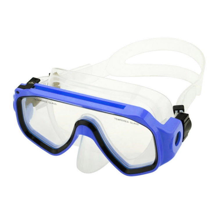 Water Sports Diving Equipment Diving Mask Swimming Glasses with Mount for GoPro Hero12 Black / Hero11 /10 /9 /8 /7 /6 /5, Insta360 Ace / Ace Pro, DJI Osmo Action 4 and Other Action Cameras(Blue) - Diving Mask by PMC Jewellery | Online Shopping South Africa | PMC Jewellery | Buy Now Pay Later Mobicred