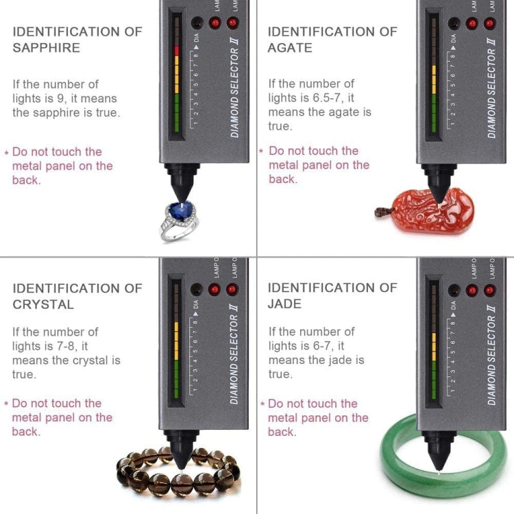 Diamond Selector ll with LED Indicator, DC 9V Battery(Black) - Metal Detector by PMC TechLife | Online Shopping South Africa | PMC TechLife | Buy Now Pay Later Mobicred