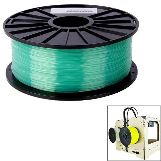 PLA 3.0 mm Transparent 3D Printer Filaments, about 115m(Green) - Consumables by PMC TechLife | Online Shopping South Africa | PMC TechLife | Buy Now Pay Later Mobicred