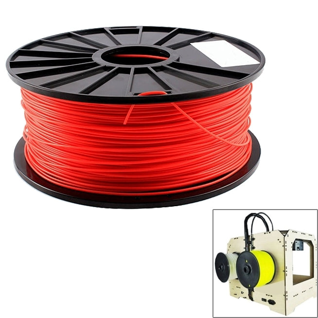 ABS 3.0 mm Fluorescent 3D Printer Filaments, about 135m(Red) - free shipping - PMC TechLife - Order now!