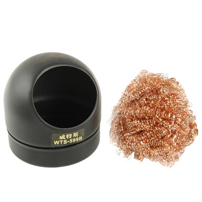 Soldering Iron Tip Cleaner (Tip Cleaning Wire + Base)(Black) - Others by PMC TechLife | Online Shopping South Africa | PMC TechLife