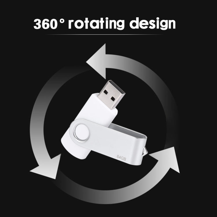 64GB Twister USB 2.0 Flash Disk(White) - USB Flash Drives by PMc TechLife | Online Shopping South Africa | PMc TechLife | Buy Now Pay Later Mobicred