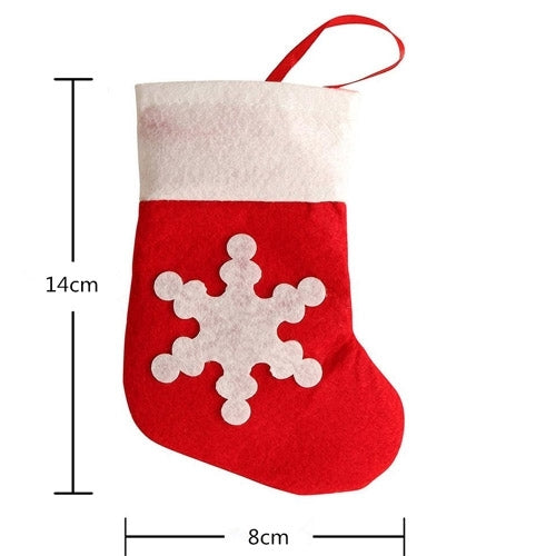 12 PCS Socks Shape Christmas Decoration Party Dinner Table Silverware Holders Pockets Diet Tools Decor Bag - Christmas Furniture Decoration by PMC TechLife | Online Shopping South Africa | PMC TechLife | Buy Now Pay Later Mobicred